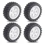 4PCS Upgraded Tires Wheel Rims for Arrma 1/18 2S Typhon Grom RC Cars Vehicles Models Spare Parts Accessories