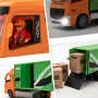HJ Models 689-847A 1/20 27MHZ/49MHZ 6CH 2-IN-1 RC Car Cargo Truck Container Van Vehicles Engineering LED Lighting Sound RTR Remote Control Toys