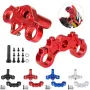 1Set Aluminum Alloy 7075 Triple Clamp Set For LOSI 1/4 Promoto-MX Motorrad RTR LOS06000 LOS264004 RC Motorcycle Parts