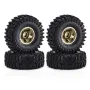 4PCS Upgraded 1 Inch Aluminum Alloy Blade Wheels JC Tire for TRX4M SCX24 FMS24 1/18 Climbing Rock Crawler RC Cars Vehicles Models Spare Parts Accessories