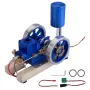 STARPOWER Mini Four Stroke Gasoline Engine Internal Combustion Engine Model with Wooden Base Physics Experiment Science Discovery Production Invention Gift Collection Toys
