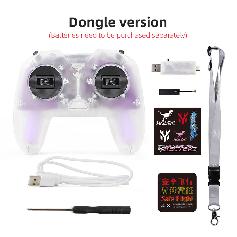 Remote control + dongle + strap