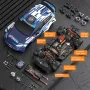 ZD Racing RX12 RTR 1/12 2.4G 4WD 80km/h 3S Brushless Drift Rally RC Car Gyro Metal Chassis Gear Oil Filled Shock LED Light Rocket Motor ESC High Speed Vehicles Models Toys