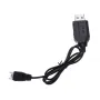 Eachine Mini Mustang P-51D F4U T-28 Trojan F22 F16 BF109 Spitfire P40 A6M Zero FW190 RC Airplane Lipo Battery USB Charging Cable Wire 1S