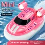 S821 S822 RTR 1/32 2.4G Mini RC Boat Waterproof Remote Control Ship LED Light High Speed Palm Speed Vehicles Models Dual Propeller Summer Pool Water Toys