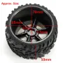 9116 2.4GHz RC Car Spare Parts 2PCS Wheel Without Sponge