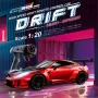 SZRC 080 RTR 1/20 2.4G 4WD Drift RC Car Mini Race LED Light High Speed Racing On-Road Full Proportional Classic Retro Electric Remote Radio Control Vehicles Model Toys