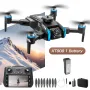 LSRC XT808 GPS 5G WiFi FPV with 5.9inch LCD Screen Controller 720P HD Dual Camera 180° Servo Gimbal 360° Obstacle Avoidance Brushless Foldable RC Drone Quadcopter RTF