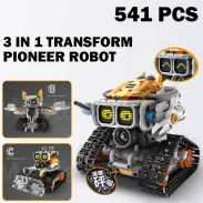 Steam 3IN1 Technical Transform Dragon / Snails / Guitarist / Esports Girl Robot Assembly Building Blocks Kit With Remote Controller Coding Robotic Projects Creative Toys