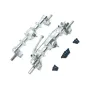 Upgraded Metal Front and Rear Door Bridge Set For WPL C14 C24 C34 C44 C54 C64 C74 C74-1 B14 B24 RC Car Part Remote Control Car Vehicle Model
