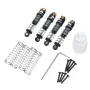 4PCS UDIRC UCX2405 UCX2405 PRO SCX24 1/24 RC Car Upgraded Parts Oil Filled Shock Absorbers Dampers UCX24-P086 Vehicles Models Spare Accessories