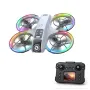 XKJ K200 MAX ওয়াইফাই FPV LCD স্ক্রিন কন্ট্রোলার সহ HD ডুয়াল ক্যামেরা বৈদ্যুতিকভাবে সামঞ্জস্যযোগ্য অপটিক্যাল ফ্লো হোভার স্বয়ংক্রিয় বাধা এড়ানো ঝলমলে 7-লাইট সার্কেল প্রোটেকশন ব্রাশলেস 2.4G 4CH 6-অক্ষ রিমোট কন্ট্রোল খেলনা RC ড্রোন কোয়াডকপ্টার RTF