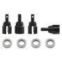 Upgraded Metal Parts Alloy Steel Differential Adapter+Bearing Set for MJX 16207 16209 16210 H6V3 M162 M163 RC Car Vehicle Models Accessories Parts