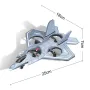 JJRC H128 2.4G EVA Fighter Altitude Hold Mode 360° Roll Turbofans Motors 4CH LED RC Toy Gift Remote Control Drone Airplane Quadcopter Stunt Glider RTF