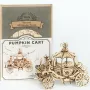 3D Wooden Puzzle PUMPKIN Cart Model Building Assembly Toys for Chidren Boys Xmas Gift