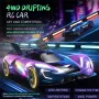 ZLL SG208 PRO RTR 1/24 2.4G 4WD Drift RC Car High Speed 360° Rotation Music Stunt LED Light On-Road Racing Vehicles Models Toys