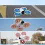 BRDRC 4022F Lightweight Colorful Propeller Props Blades Accessories for DJI FLIP RC Drone Quadcopter