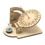 Wooden Sundial Model Assembly Kit DIY Optional with Compass Children's Science Experiment Education Toy Student Technology Small Production