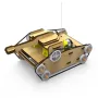 Wooden Remote Control Tank Assembly Kit DIY Set Children's Science Discovery Experiment Tools Toys