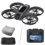 X226 WiFi FPV with VR Glasses / 5.9inch LCD Screen Controller HD Dual Camera Electrically Adjustable Optical Flow Hover Circle Protection LED Light Brushless 2.4G 4CH 6-Axis Remote Control Toys RC Drone Quadcopter RTF