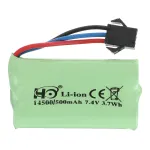 MNRC MN82 for TOYOTA Land Cruiser LC79 1/12 RC Car Parts 7.4V 500mAh 2S 3.7Wh Li-ion Battery Vehicles Models Spare Accessories