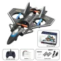 JJRC H130 2.4G EPP Foam Glider Altitude Hold Mode 360° Roll Turbofans Motors 4CH LED RC Toy Gift Remote Control Drone Airplane Quadcopter Stunt Fighter RTF