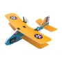 KF801 PT-17 230mm Wingspan 2.4GHz 2CH Gyroscope Stabilization Indoor & Outdoor Mini RC Airplane Glider RTF for Beginner Children Toys