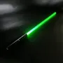 2-in-1 Metal Laser Sword with Hit Sound and Seven Color Lights Rechargeable Perfect for Cosplay and Role-play