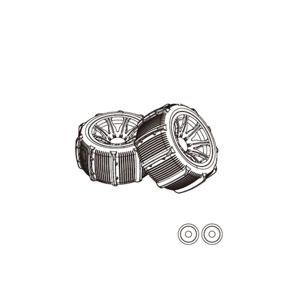 14300E2 Wheel Tire 1pair