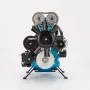 TECHING DM111 Metal Turbocharged 4 Cylinder Engine DIY Assembly Kit Excellent STEAM Science Education Discovery Toys Children Gifts