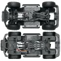 HB Toys RTR R1001/2/3 1/10 2.4G 4WD RC Car Full Proportional Rock Crawler LED Light 2 Speed Off-Road Climbing Truck Vehicles Models Toys