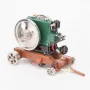 OKMO 1/8 3.6CC Mini Vintage Single Cylinder Four-Stroke Gasoline Engine Model 1140 w/ Trailer Version Science Discovery Toys