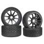 4PCS Racing Road Tire Spare Parts for ARRMA 1/7 Firebird FELONY Mustang GT Flat Race RC Car Vehicle Models Accessories Parts