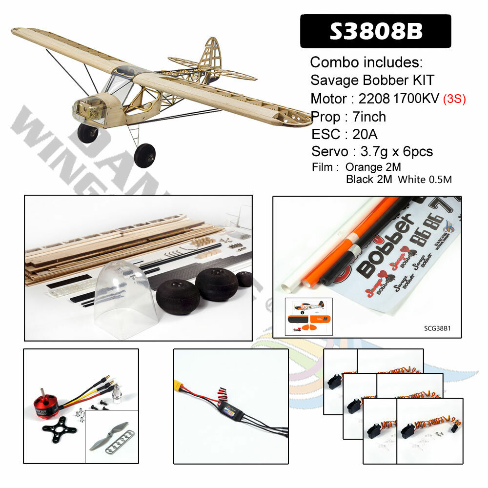 KIT+Motor+ESC+Servo+Prop+Film Pack