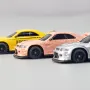 LDARC R02 1/64 2.4G RWD Drift RC Car Mini Race LED Light Radio Control High-Speed Motor On-Road Racing Vehicle Model Boys Gifts 60 Minutes Playing Time Toys