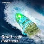 JJRC S21 RTR 2.4G Mini RC Boat Stunt Roll Marine Animal Series Speedboat 360° Rotation LED Lights Vehicles Models Waterproof Toys