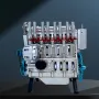 DM13 TECHING Car Engine Assembly Kit Full Metal 4 Cylinder Building Science Educational Toys Gift