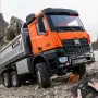 Huina 1598 2.4G 14CH 6WD RC Car Dump Truck RTR Half Alloy Full Proportional Control Simulation Sound and Light Vehicle Model