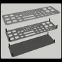 63 Holes Screwdriver Storage Rack Tool Pallet Screwdriver Bit Holder for Hex Cross Screw Driver RC Tools Kit