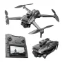 MSRC M66 MAX 5G WiFi FPV con pantalla LCD plegable, controlador de cámara HD con doble cámara, servo cardán, 360°, evitación de obstáculos, dron RC sin escobillas, cuadricóptero RTF