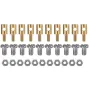 1.3mm 1.8mm 2.1mm 2.5mm 3.1mm Adjustable Pushrod Connectors Linkage Stoppers For RC Airplane