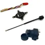 EWRF 5.8G 500mW 7-12V Power FPV Transmitter Kits Support TBS Analog 1200TVL AIO 135° Camera VTX wih IPEX1 Antenna for RC FPV Drone