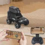 KFPlan KF32 1/64 2.4G 4WD Alloy Mini Desk RC Car Proportional Control Crawler W/ 480p Top-Mounted FPV Camera Vehicle Models RTR for Children Toys