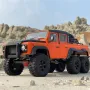 AUSTARHOBBY AXX6 RTR 6X6 1/10 2.4G 6WD RC Mobil untuk Land Rover untuk Defender Rock Crawler Off-Road Climbing Truk Lampu LED Logam Gigi Kendaraan Model Mainan