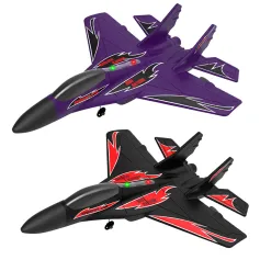 ZHIYANG Z-420 Bimotore 265mm Apertura alare 2.4GHz 2CH EPP RC Aereo da caccia Aliante RTF con luci a LED