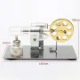 Modello di motore Stirling Tecnologia Fisica Esperimento Scienza Scoperta Produzione Invenzione Fai da te Progetto Pezzo Regalo Collezione Giocattoli