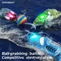 JJRC S21 RTR 2.4G Mini RC Boat Stunt Roll Marine Animal Series Speedboat 360° Rotation LED Lights Vehicles Models Waterproof Toys