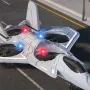 JJRC H128 2.4G EVA Fighter Altitude Hold Mode 360° Roll Turbofans Motors 4CH LED RC Toy Gift Remote Control Drone Airplane Quadcopter Stunt Glider RTF