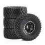 4PCS 1.0 Inch Aluminum Alloy Blade Wheels Gravel Tires Spare Parts for SCX24 FMS24 TRX4M RC Climbing Car Vehicle Models Accessories