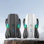 YLR/C E99D WiFi FPV with HD Dual Camera Lighting Arms Optical Flow Positioning Colorful LED Light Foldable RC Drone Quadcopter RTF